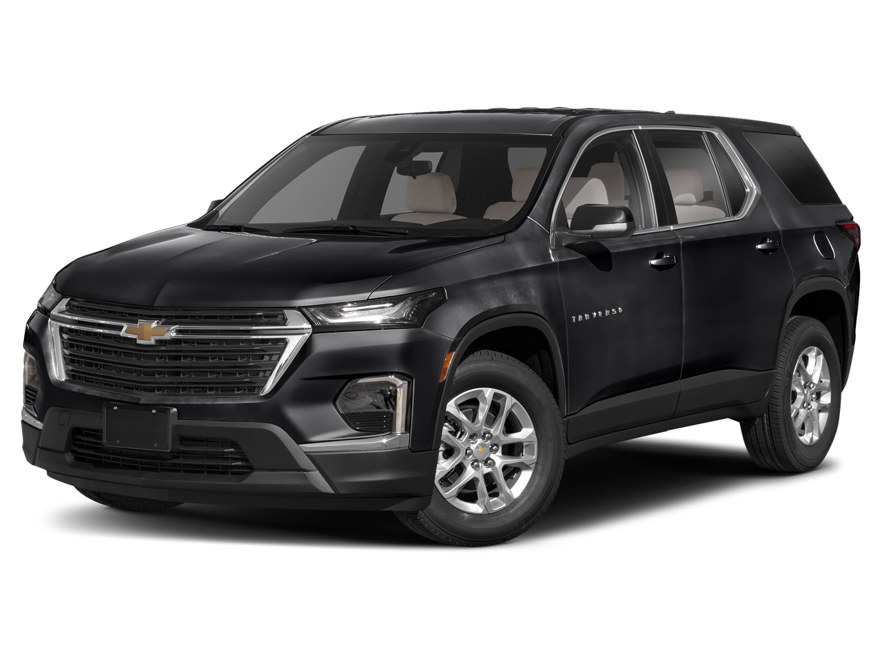 2023 Chevrolet Traverse LT Cloth in Silver Sage Metallic — front three-quarter view