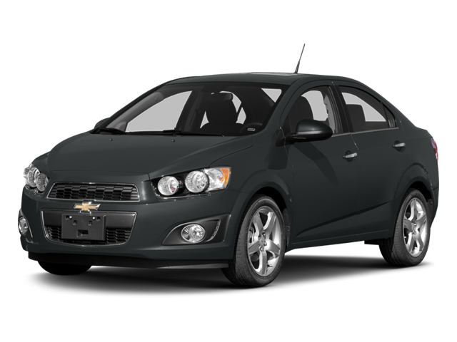 2014 Chevrolet Sonic LT in Cool Blue — front three-quarter view