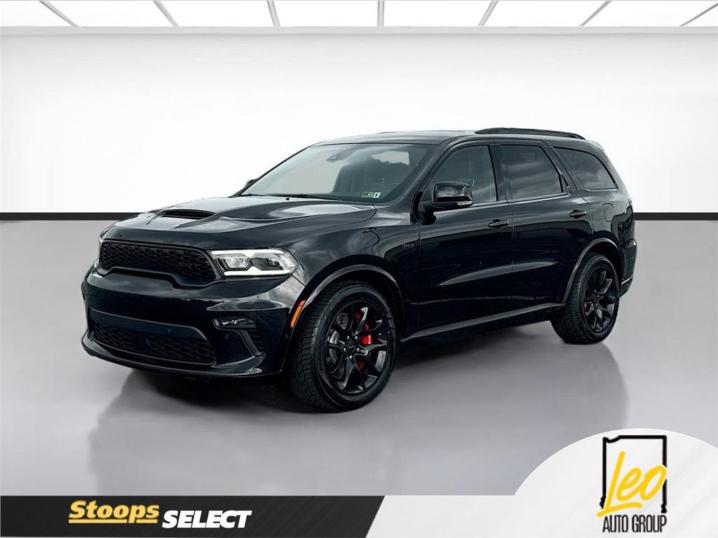 2023 Dodge Durango SRT 392 Premium AWD in Black — front three-quarter view