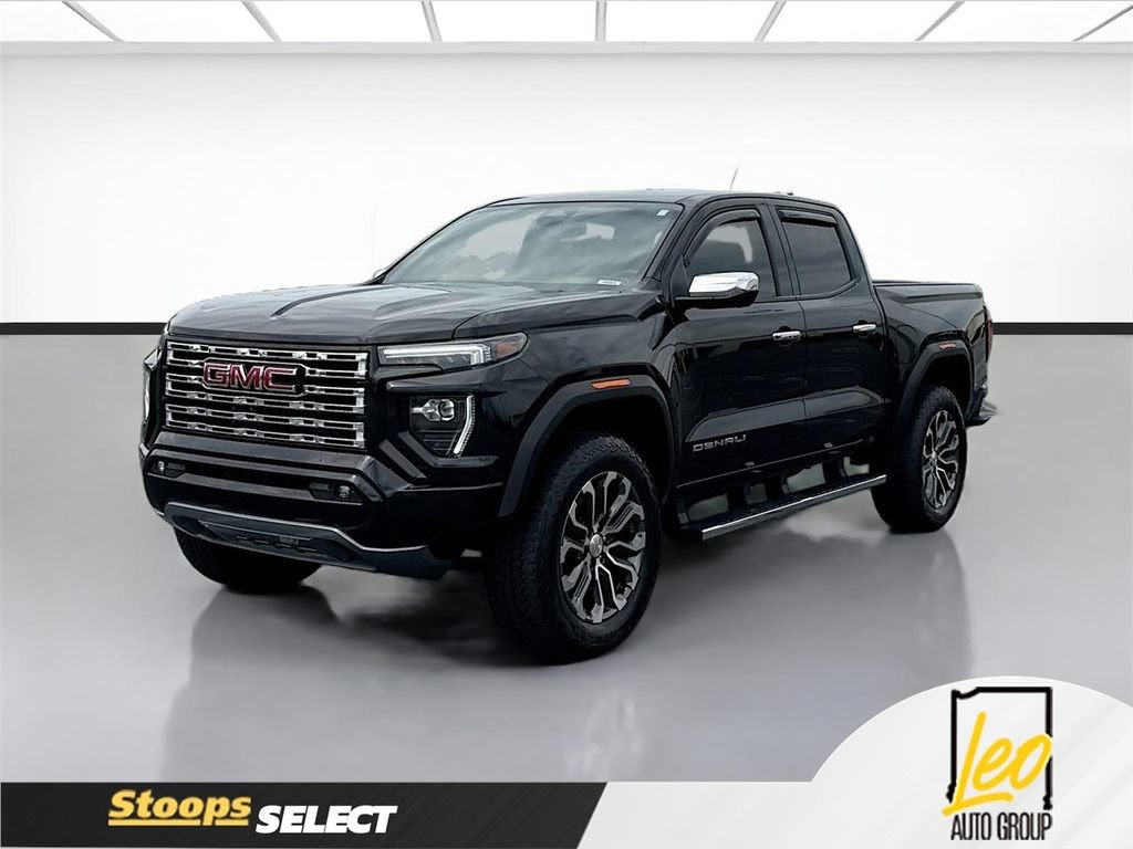 2024 GMC Canyon Denali in Onyx Black — front three-quarter view