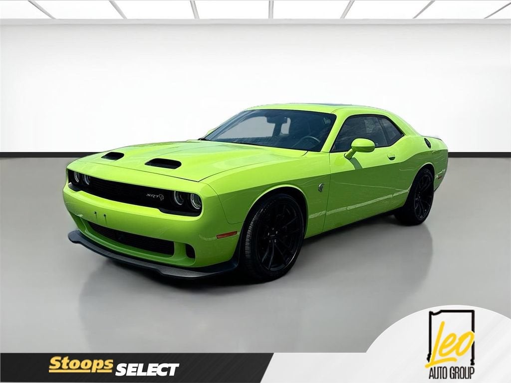 2023 Dodge Challenger SRT Hellcat Jailbreak in Green — front three-quarter view