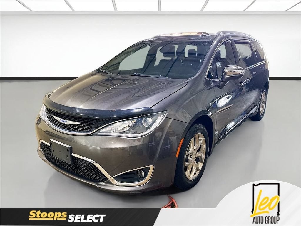 2018 Chrysler Pacifica Limited in Gray — front three-quarter view