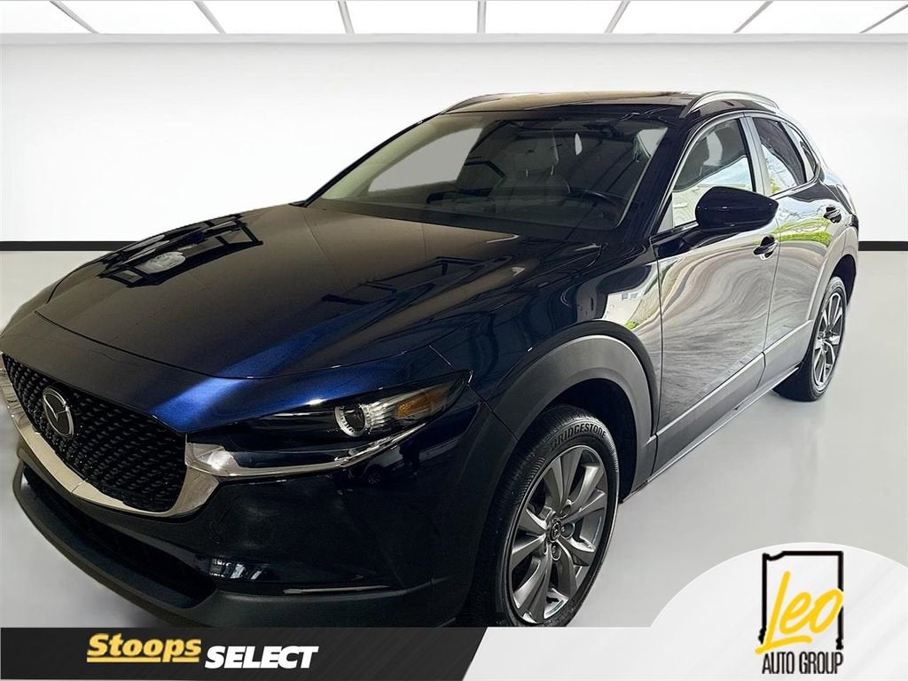 2023 Mazda Mazda CX-30 2.5 S Preferred in Blue — front three-quarter view