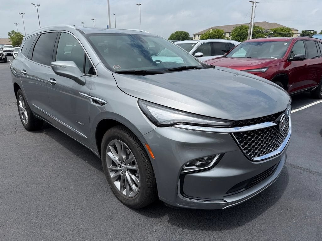 2024 Buick Enclave Avenir in Moonstone Gray Metallic — front three-quarter view