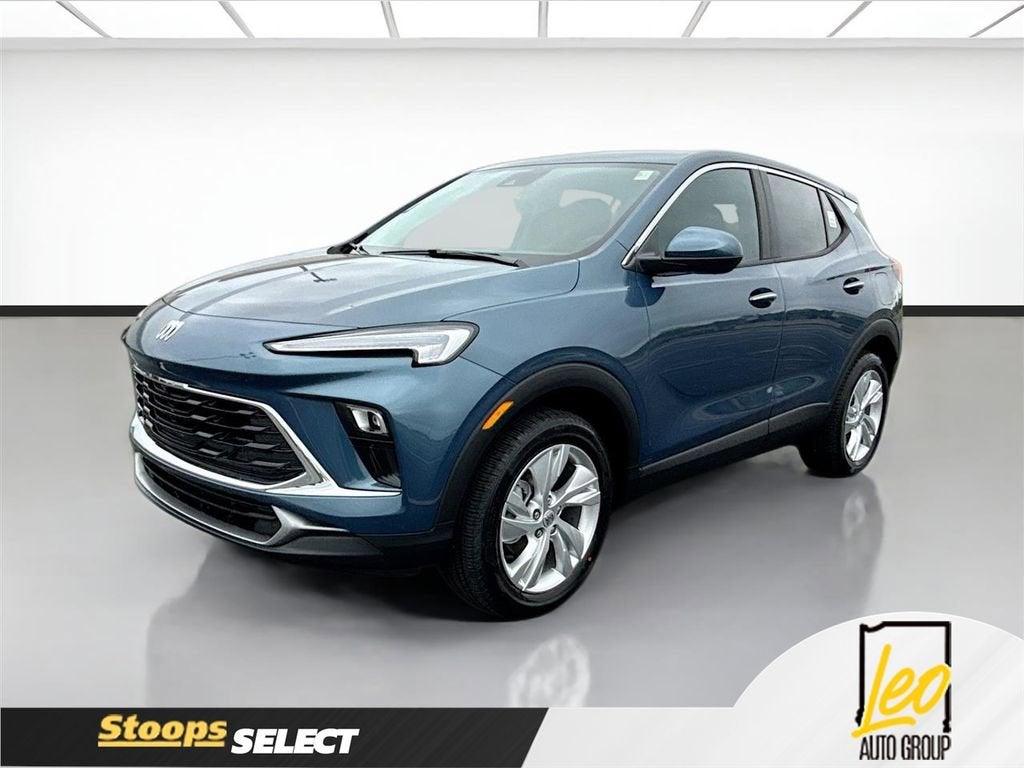 2026 Buick Encore GX Preferred in Ocean Blue Metallic — front three-quarter view