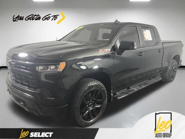 2023 Chevrolet Silverado 1500 RST in Black — front three-quarter view