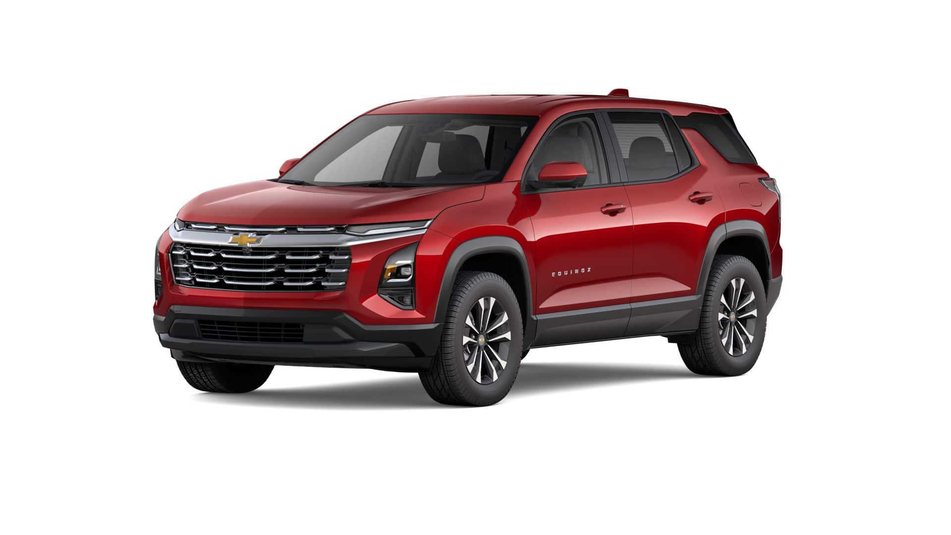 2026 Chevrolet Equinox LT in Radiant Red Tintcoat — front three-quarter view