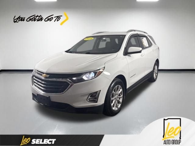 2018 Chevrolet Equinox LT in Summit White — front three-quarter view