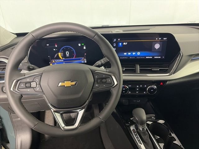 2026 Chevrolet Trax LT in Cypress Gray — front three-quarter view