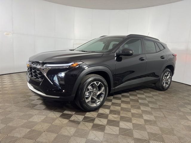 2026 Chevrolet Trax LT in Mosaic Black Metallic — front three-quarter view