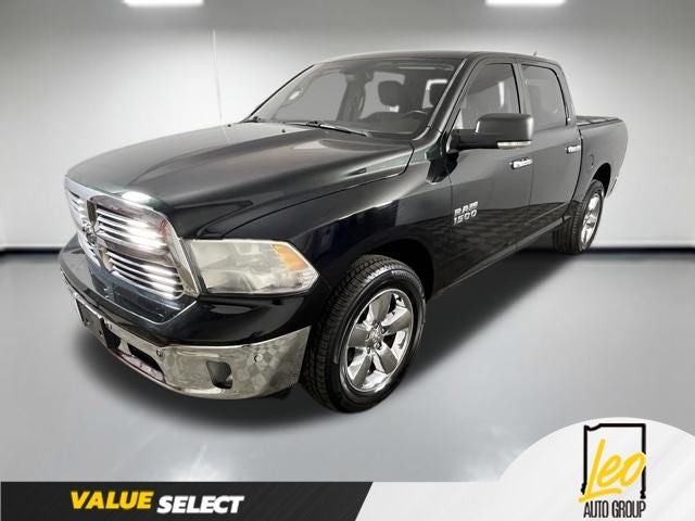2015 RAM 1500 Big Horn in Black Forest Green Pearlcoat — front three-quarter view