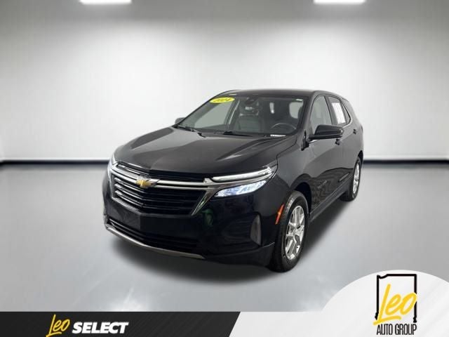 2024 Chevrolet Equinox FWD LT in Mosaic Black Metallic — front three-quarter view