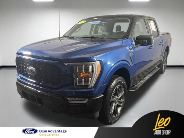 2023 Ford F-150 XLT in Blue — front three-quarter view