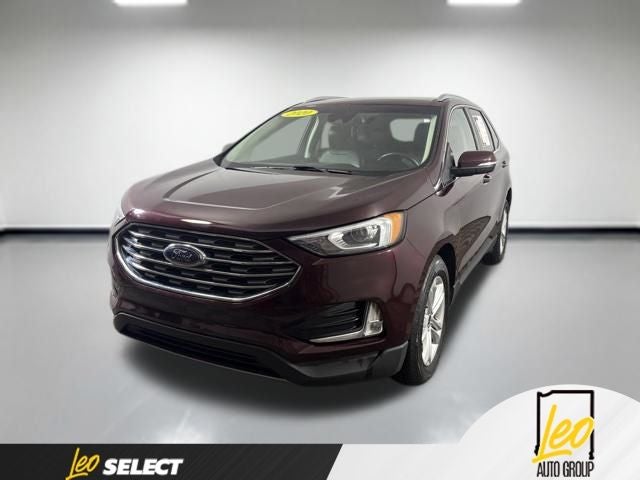 2020 Ford Edge SEL in Burgundy — front three-quarter view