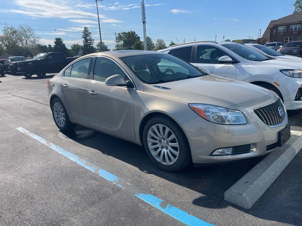 2012 Buick Regal Premium 1 in Gold Mist Metallic — front three-quarter view