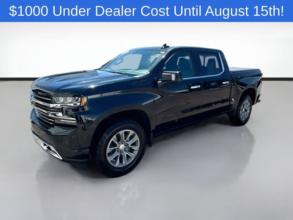 2022 Chevrolet Silverado 1500 LTD High Country in Black — front three-quarter view
