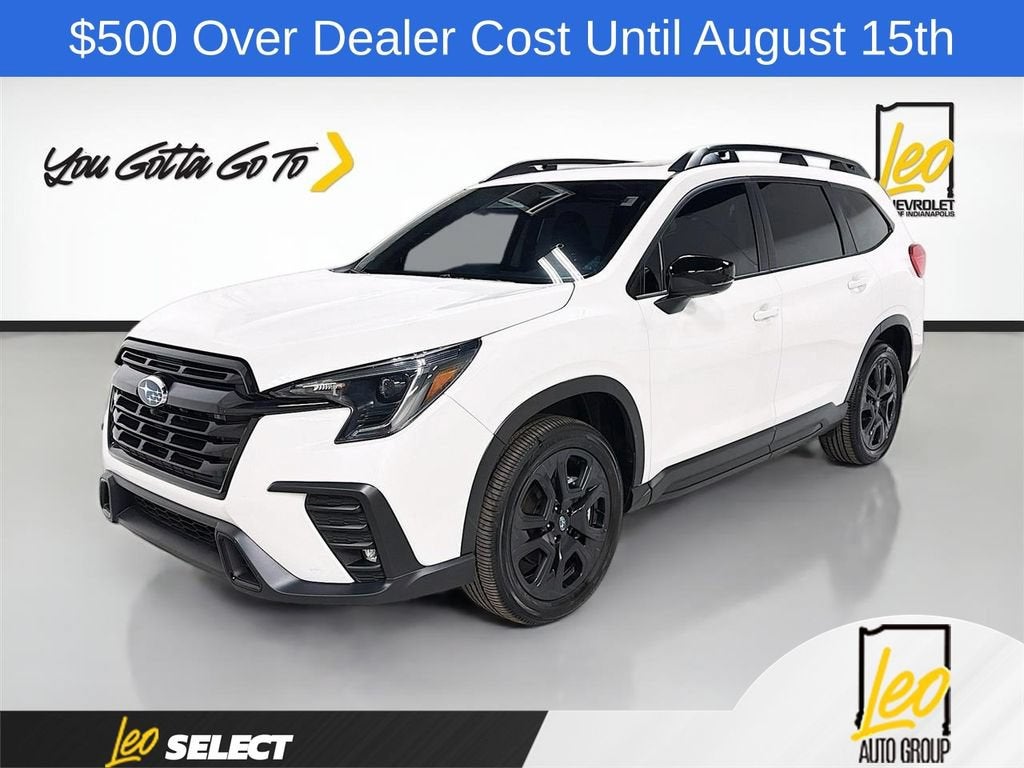 2025 Subaru Ascent Onyx Edition Limited 7-Passenger in White — front three-quarter view