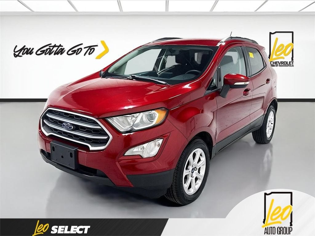 2020 Ford EcoSport SE in Red — front three-quarter view