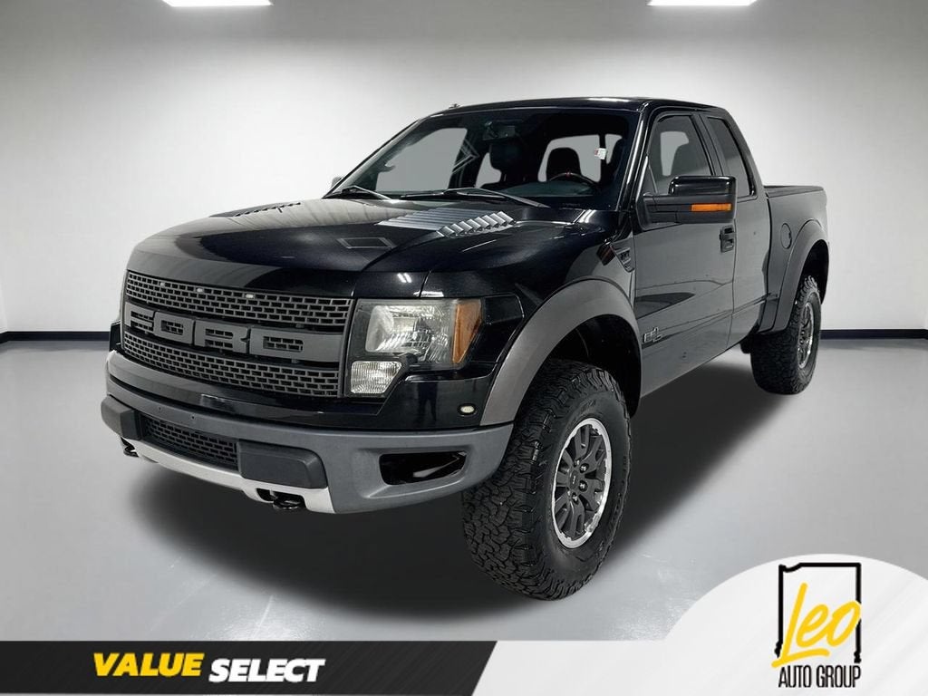 2011 Ford F-150 SVT Raptor in Black — front three-quarter view