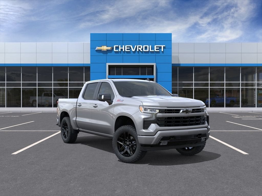 2026 Chevrolet Silverado 1500 RST in Sterling Gray Metallic — front three-quarter view