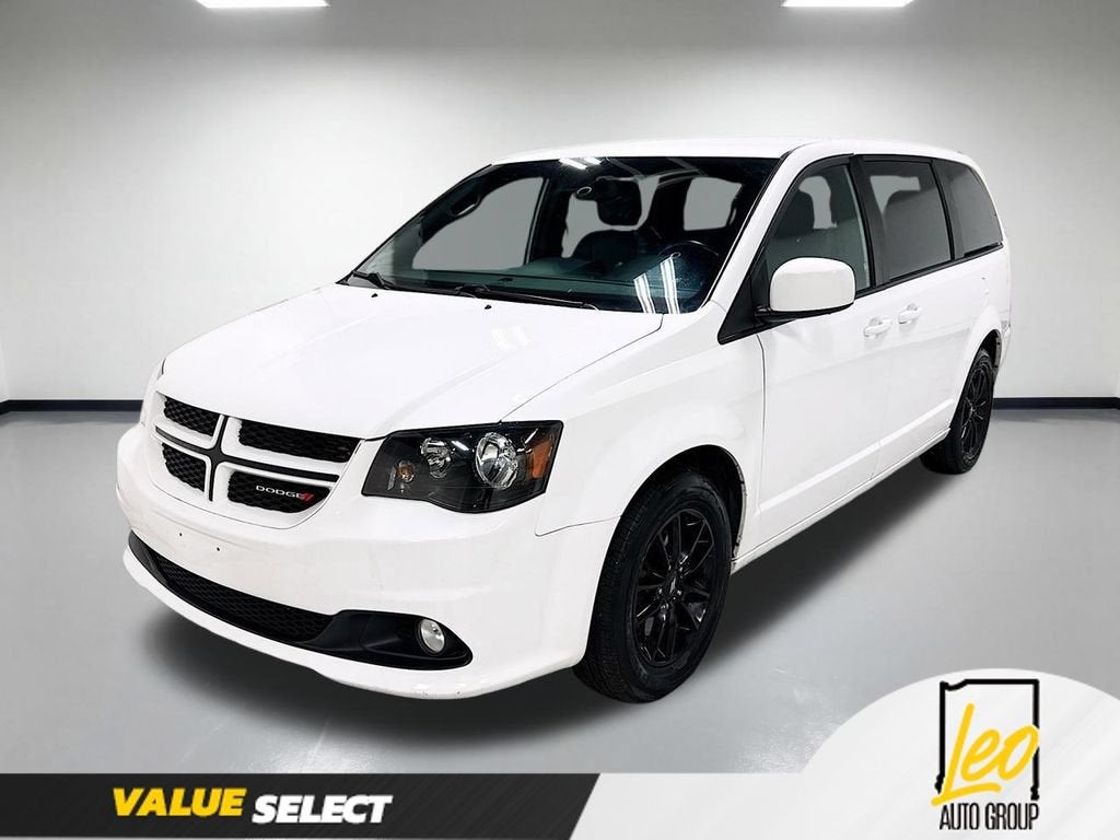 2019 Dodge Grand Caravan GT in White — front three-quarter view