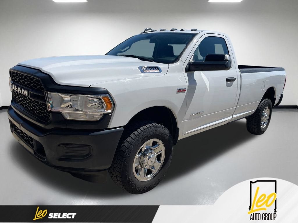 2020 RAM 2500 Tradesman Regular Cab 4x4 8' Box in White — front three-quarter view