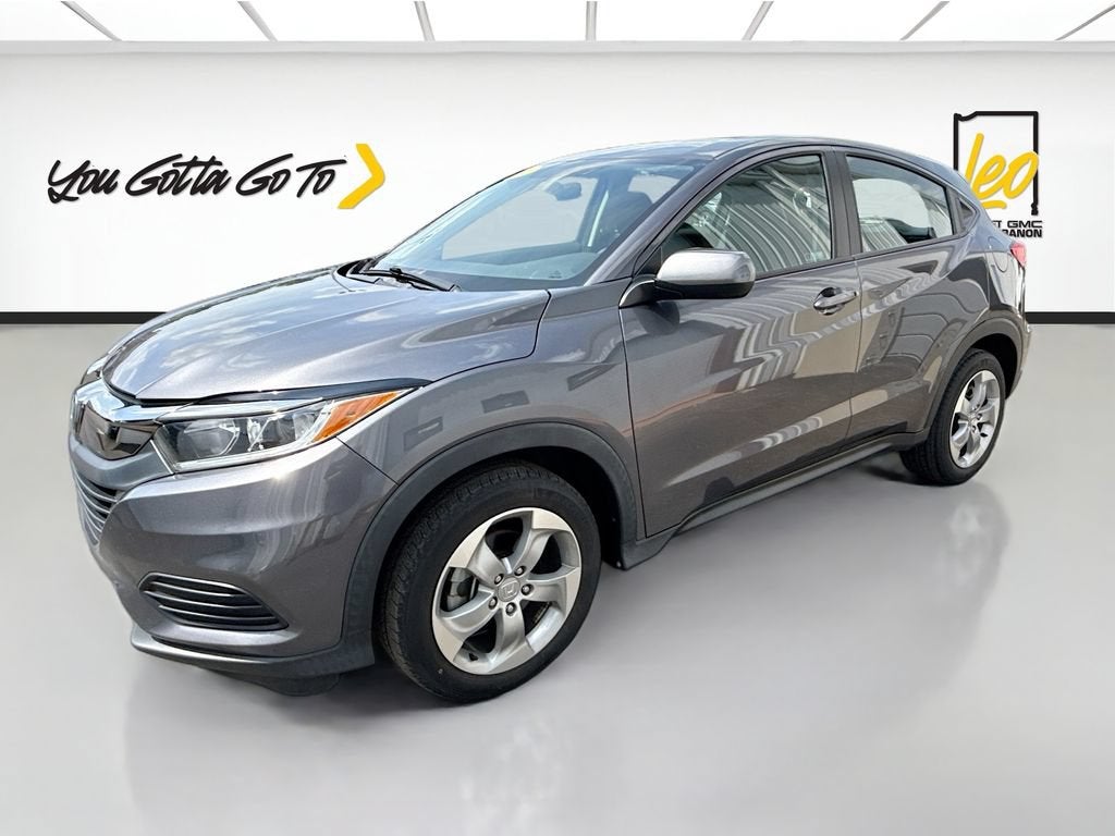 2022 Honda HR-V AWD LX in Gray — front three-quarter view