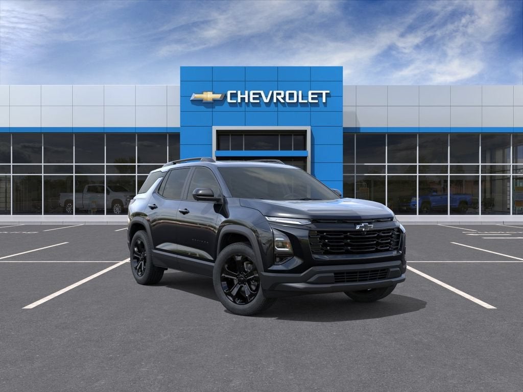 2027 Chevrolet Equinox FWD LT in Mosaic Black Metallic — front three-quarter view