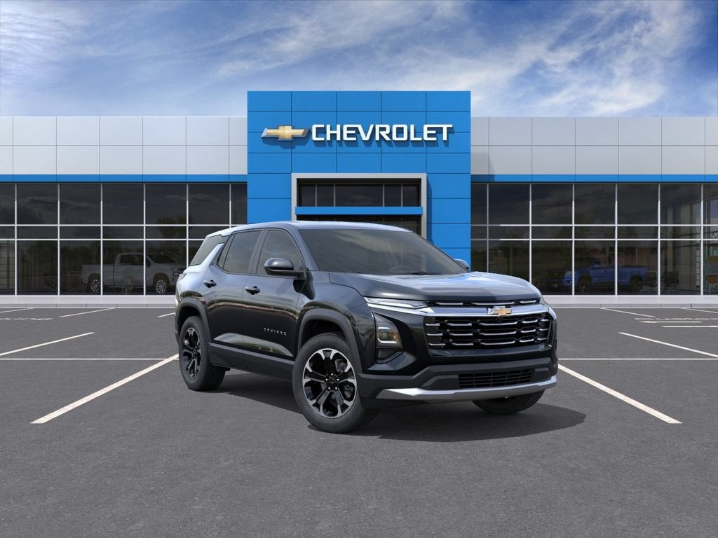 2027 Chevrolet Equinox FWD LT in Mosaic Black Metallic — front three-quarter view