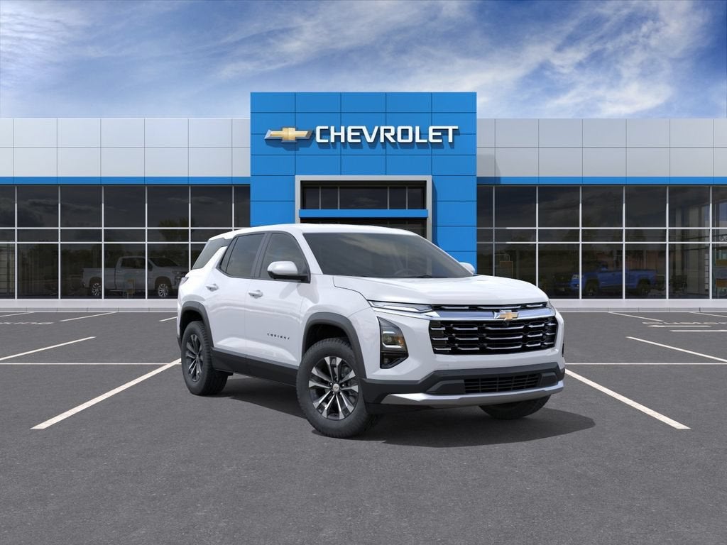 2027 Chevrolet Equinox FWD LT in Summit White — front three-quarter view