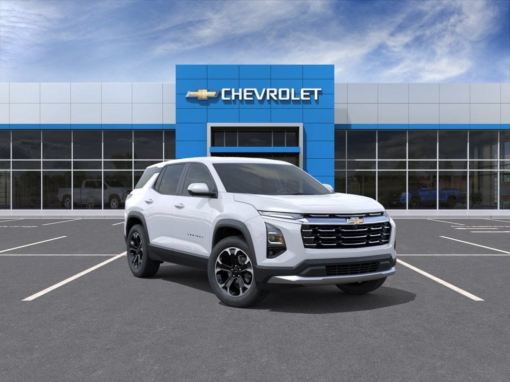 2027 Chevrolet Equinox FWD LT in Summit White — front three-quarter view
