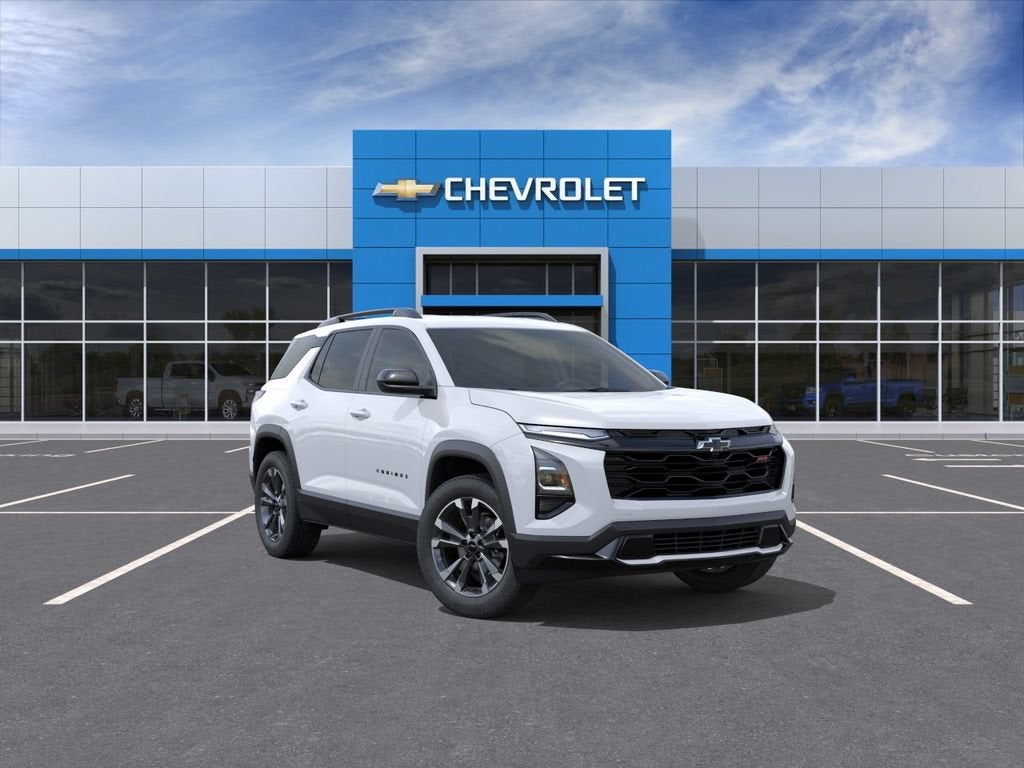 2027 Chevrolet Equinox RS in Polar White Tricoat — front three-quarter view