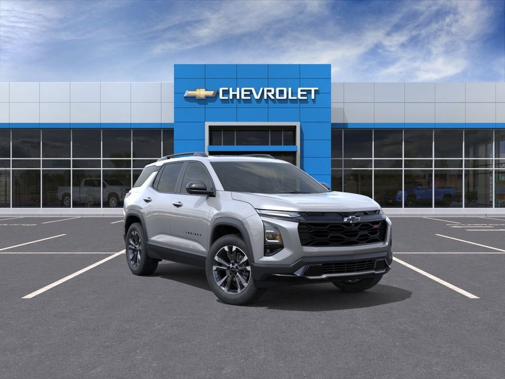 2026 Chevrolet Equinox RS in Sterling Gray Metallic — front three-quarter view