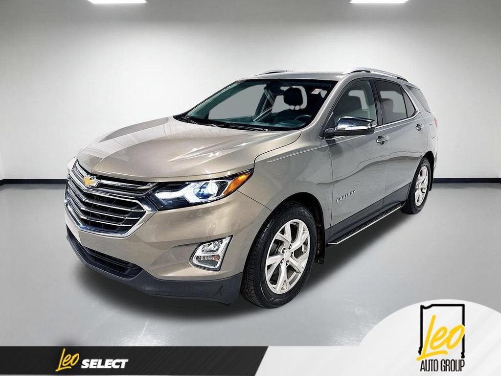 2018 Chevrolet Equinox Premier in Pepperdust Metallic — front three-quarter view