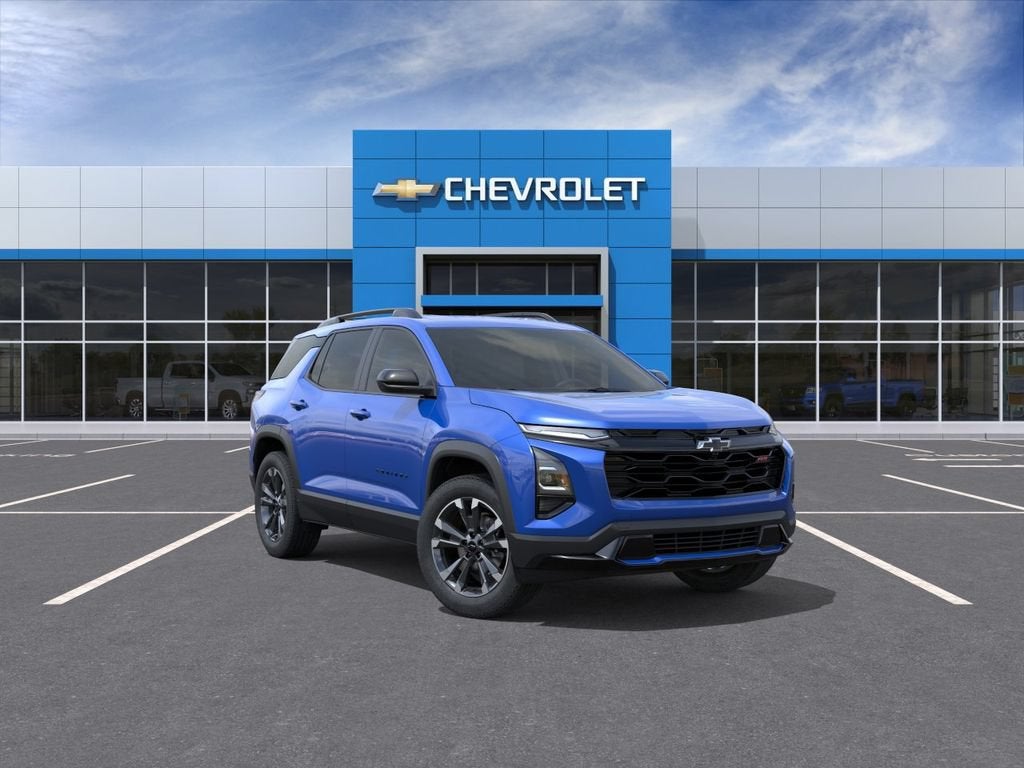 2027 Chevrolet Equinox RS in Reef Blue Metallic — front three-quarter view