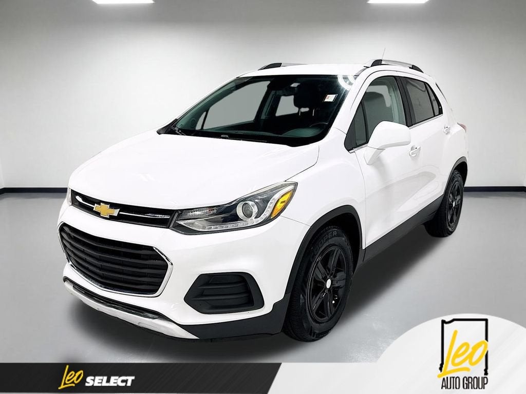 2018 Chevrolet Trax LT in Summit White — front three-quarter view