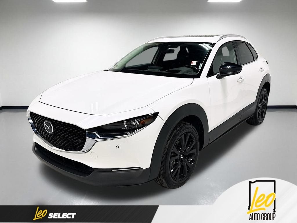 2022 Mazda Mazda CX-30 2.5 Turbo Premium Plus in White — front three-quarter view