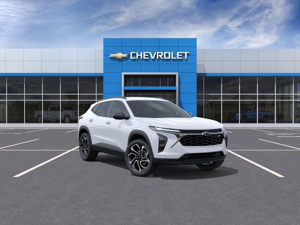 2026 Chevrolet Trax 2RS in Summit White — front three-quarter view