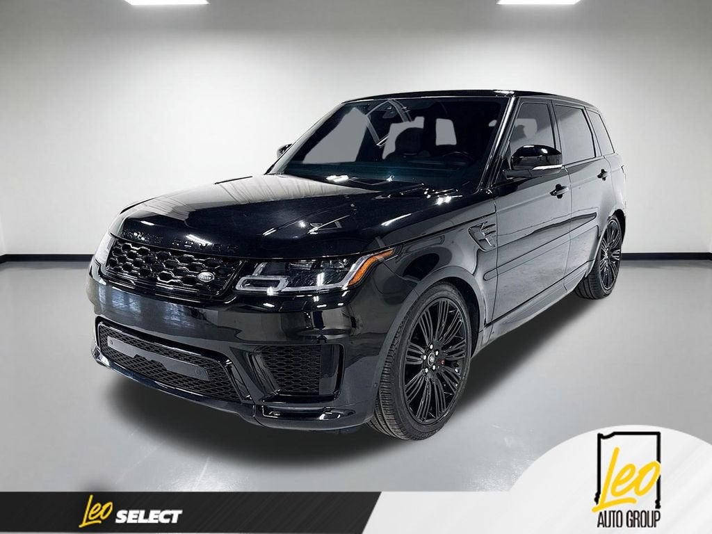 2022 Land Rover Range Rover Sport HSE Dynamic in Black — front three-quarter view